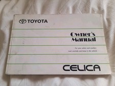 TOYOTA CELICA Mk6  1.8 2.0  COUPE CABRIO ORIG '95 OWNERS MANUAL & SERVICE BOOK 