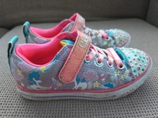 Skechers Twinkle Toes Girls Shoes Unicorn Pink Size 11