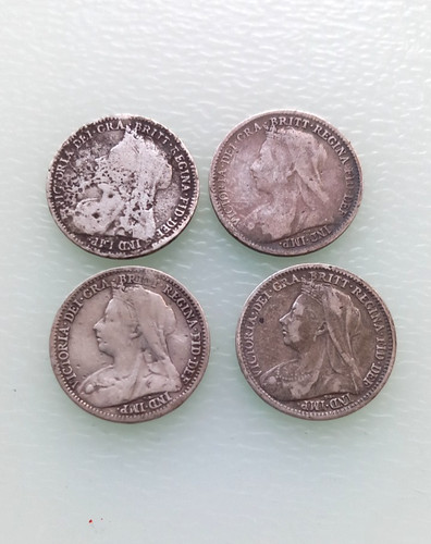 Four silver queen victoria - four,