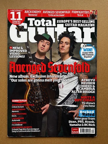 Avenged sevenfold total - sevenfold, guitar