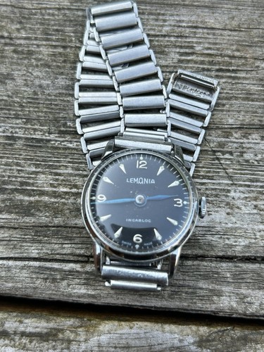 Lemania watch military black - lemania,