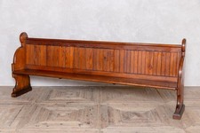 VINTAGE PITCH PINE TRADITIONAL CHURCH PEW BENCH SEATING RANGE