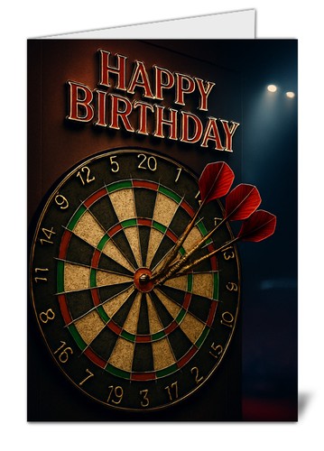 Bullseye darts themed - themed, happy