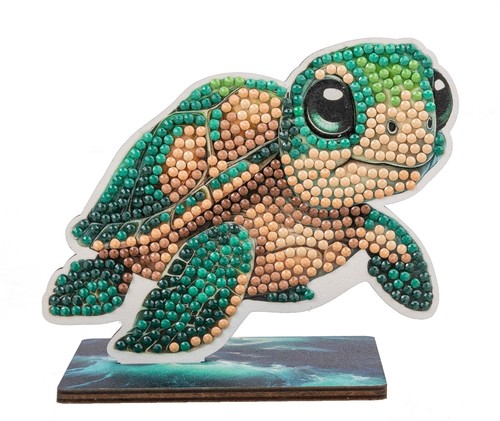 Turtle wildlife crystal art - -,