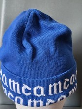 Alexander McQueen MCQ Logo Blue Beanie Hat Size Medium 57cm 
