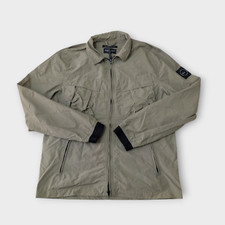 Marshall Artist Nylon Overshirt Mens Medium Beige Terrace Full Zip