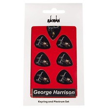 George Harrison Guitar Plectrum Gift Set |  6 Artist Plectrums | 1 Artist Keyrin