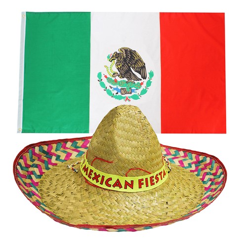 Mexican flag sombrero hat - flag,