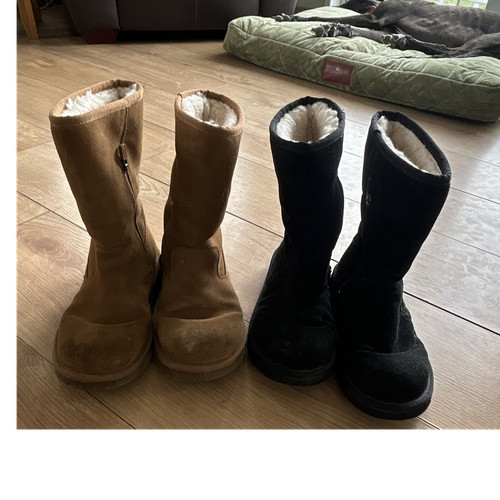 Ugg classic short zip suede - classic,