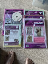 5 x Glitter girls Debbi Moore Bookatrix Keepsake Cards Scoring Embossing Boards