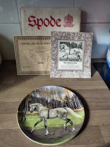 Spode plate horse hannovarian - horse,