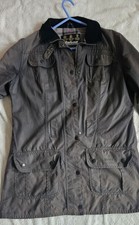 Barbour Women’s Wax Utility Jacket Brown Size 12