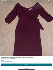 Bombshell by Katya Wildman Dress – Brown/Maroon “Kulla” Style – Size 22 (Used)