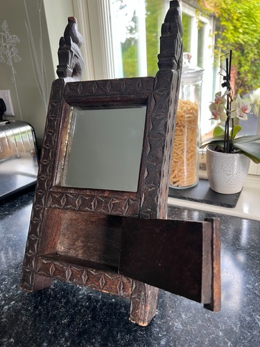 Antique indian carved teak - antique,