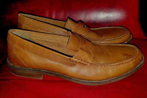 Mens size tan loafers - 9,