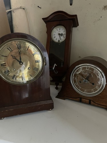 Old wooden clocks not - old, clocks.