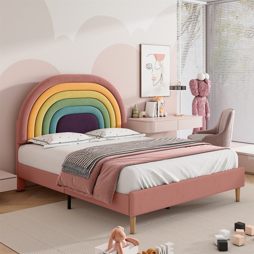 Double upholstered bed 4ft6 - double,