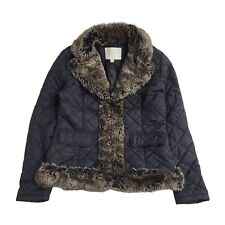 Christiano Baldinucci 90s Black Button Quilted Jacket UK Women's Size M