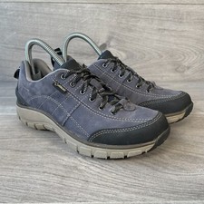 Clarks Trainers Womens Grey UK Size 4 D Walking Goretex Low Wave Trek GTX