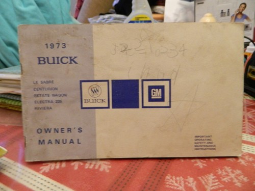 1973 owners manual buick - manual, le