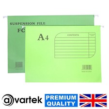 Green hanging suspension files - green,