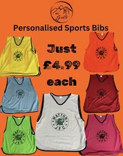 Personalised sports bibs - sports,