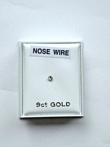 9ct gold nose - 9ct, stud