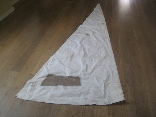 Small vintage dinghy jib