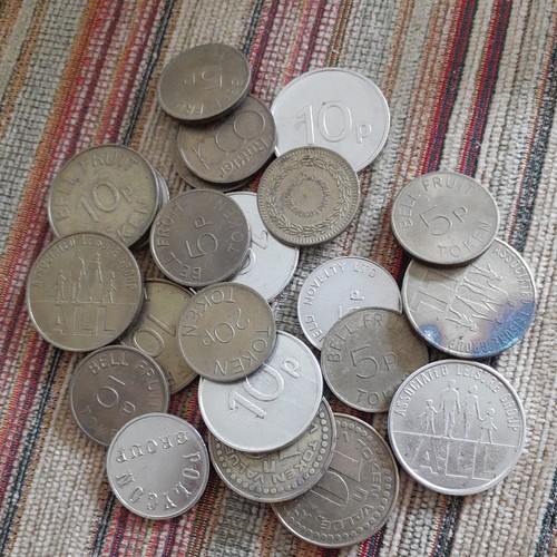 Assorted token coins