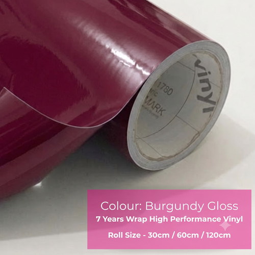 Burgundy gloss vinyl sticky - burgundy,