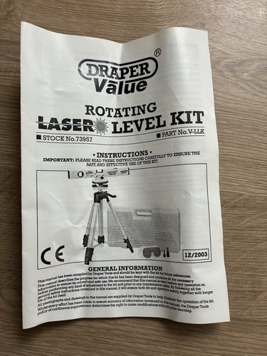 Laser level kit - laser,