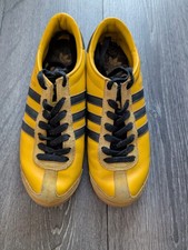 Adidas Originals Kopenhagen Trainers Size 7 UK Yellow With black Stripes