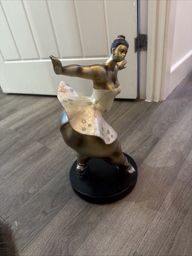 Fat lady ballerina figurine - ballerina,