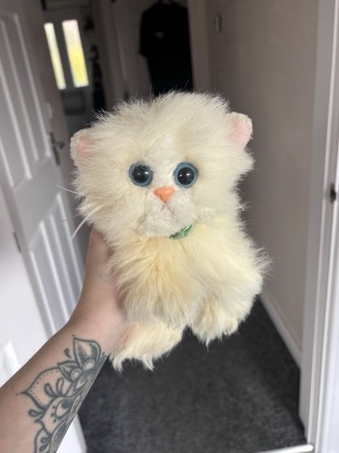 Vintage purring cat - purring, plush