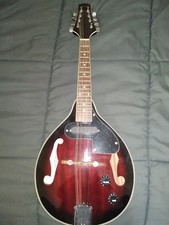 Stagg M50E Electro-Acoustic Bluegrass Mandolin with spare strings