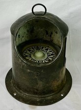 Antique Ships Binnacle Compass Brooks & Hawkes - Birmingham Gimballed, c 1920