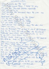 A4 Rare Oasis Signed
