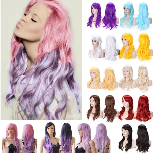 Women long straight pink - women,