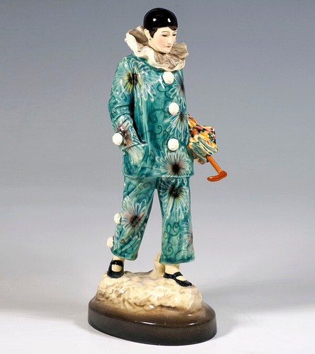 Goldscheider figure harlequin - goldscheider,