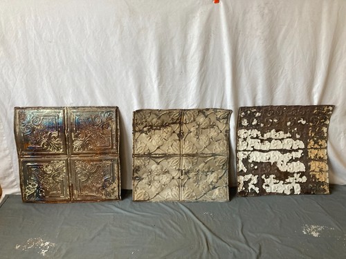 Lot antique tin - of,