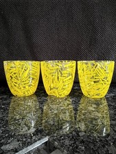Habitat Set of 3 Yellow Glass