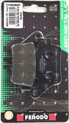 Rear brake pads ferodo - brake,