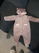 Baby Girls Ted Baker All In One Quilted Coat 3-6 months