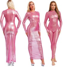 Womens Sexy Sheer Long Sleeve