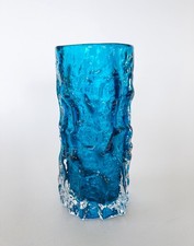 A lovely  WHITEFRIARS  Kingfisher 6" Bark Vase by Geoffrey Baxter