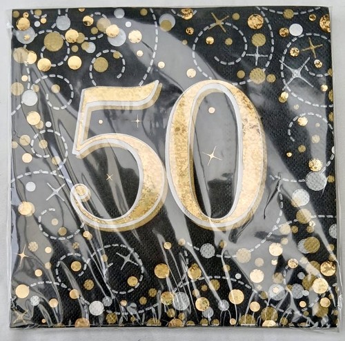 50th birthday party napkins - birthday,