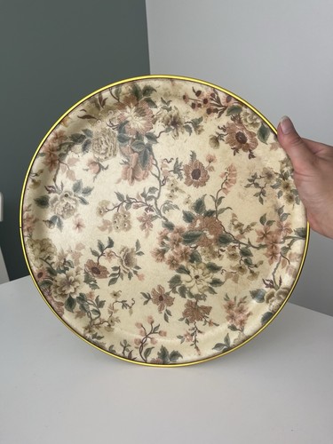 Vintage floral serving tray - floral,