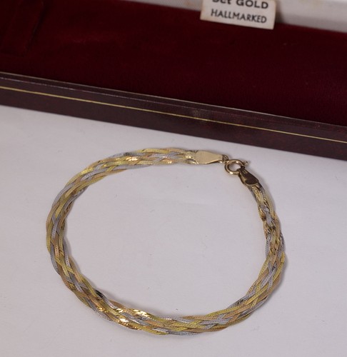 Vintage gold tricolour - vintage, 9k