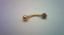 Gold single cz - ct, &