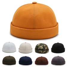 Men Women Solid Color Skullcap